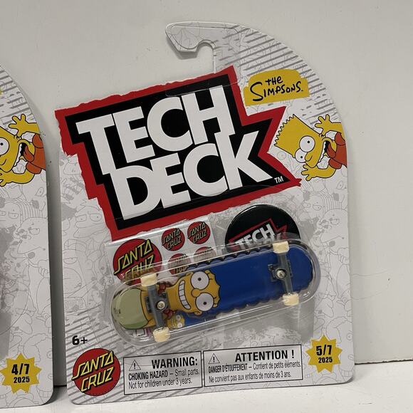 NEW Tech Deck 2025 Santa Cruz The Simpsons Marge Maggie RARE Skateboard LOT OF 2 - Picture 3 of 4